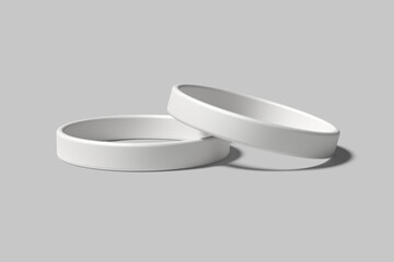 Silicone Wristband Blank Mockup