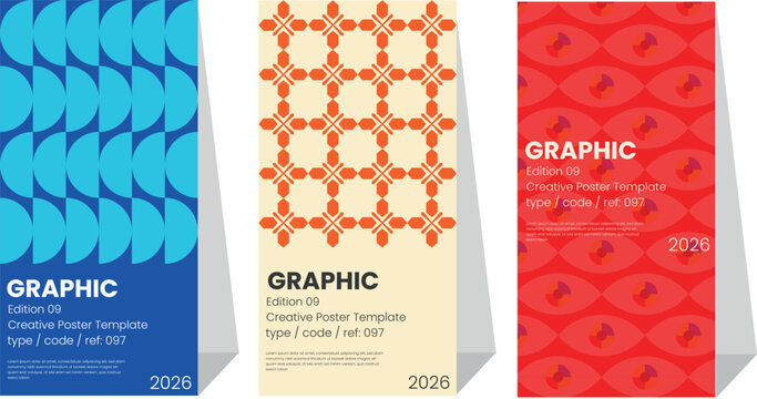 Modern minimalist abstract posters with geometric backgrounds and clean typography. The versatile vector patterns are perfect for posters,labels, and backgrounds with excellent text legibility.