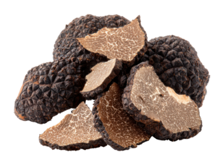 Gourmet food truffles culinary delights kitchen luxury isolated on transparent background