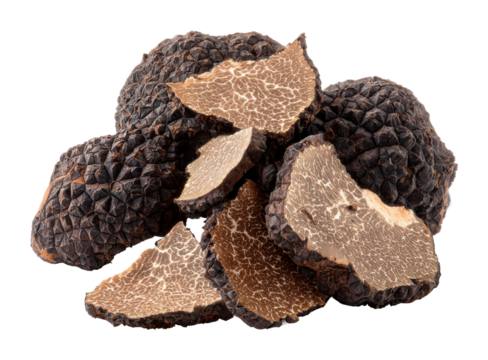 Gourmet food truffles culinary delights kitchen luxury isolated on transparent background