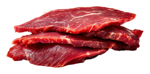 Grilling fresh beef cuts backyard bbq food isolated on transparent background