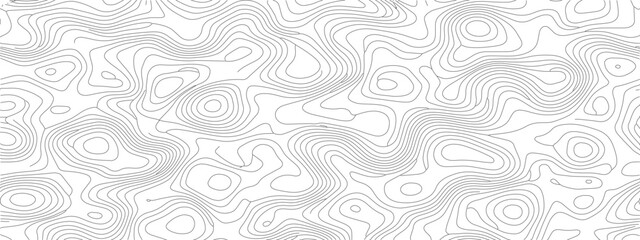Abstract Topographic Contour Lines Pattern.