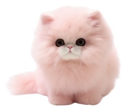 PNG White background cute little cat no shadow mammal.
