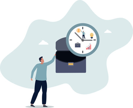 Turn back time to change or fix mistake, inevitable failure or urgency closed to deadline concept.Life and employment of people.