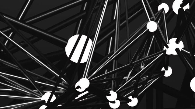 white shere light on Intricate network of metallic lines and connections representing technology and communication in a modern design