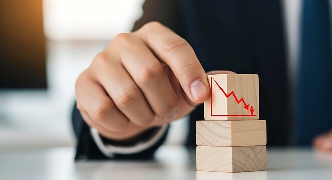 Conceptual image of a wooden block with a human head silhouette filled with text, and a speech bubble with a lightbulb and gear icon, representing ideas and innovation