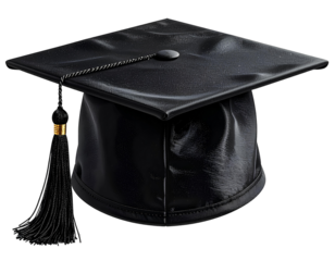 graduation cap isolated on white