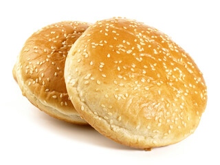Food - Hamburger Bread Rolls on white Background