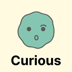 Curious Emotion Icon for UI Design - Question Mark Vector