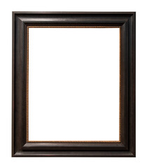 vintage vertical wide black picture frame cutout