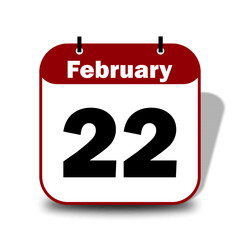 22 February calendar date