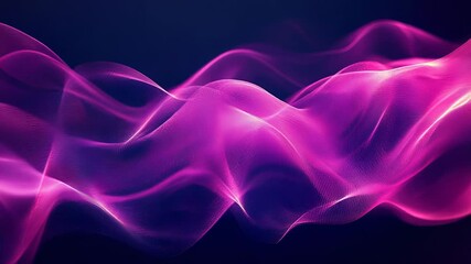 Abstract glowing purple and pink digital wave background - Powered by Adobe