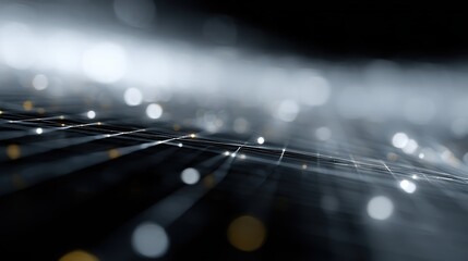 High-tech abstract 3D rendering of digital grid, AI data visualization, and blockchain connections, futuristic technology concept