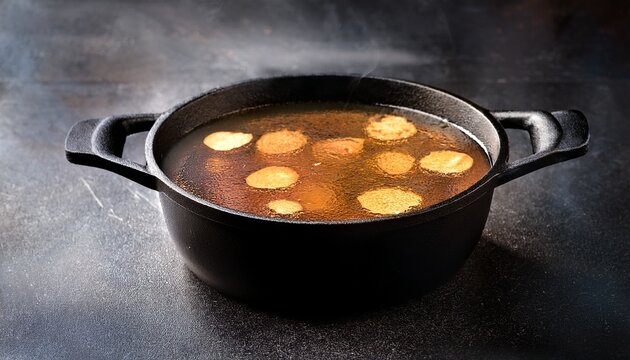 elegant black cast iron pot for delicious meals
