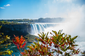 beautiful view of Niagara Falls from the Canadian side