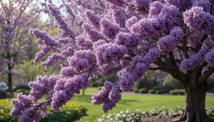 lilac flowers in the garden