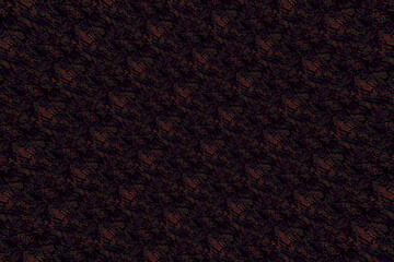 Extremely dark black abstract seamless cracked mosaic texture background with subtle red lines