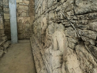 Heritage Gandhara votive stupa Mohra Muradu monastery Taxila Pakistan
