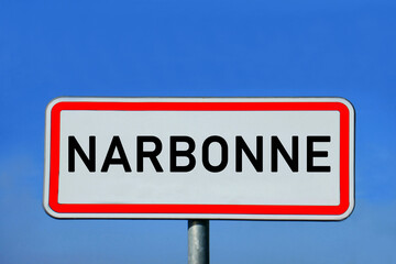 Ortsschild Narbonne