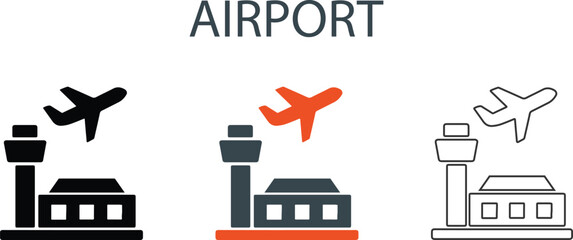 Air Traffic Control Tower Icons