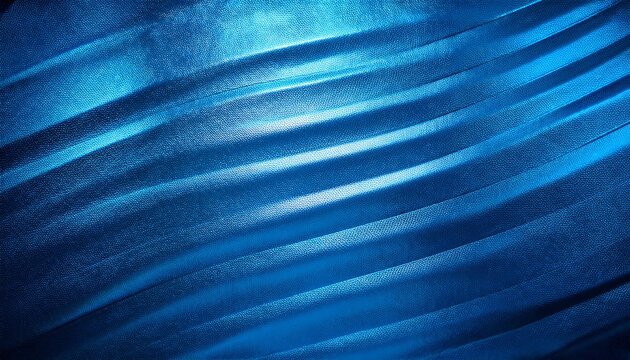 light blue foil metallic wall with glowing shiny light abstract texture background