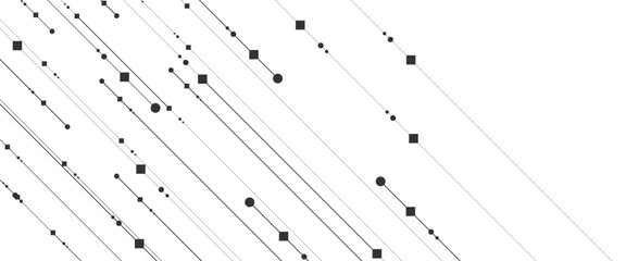 Abstract background with lines and dots vector..