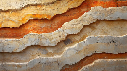 Erosion layers geological strata exposed earth