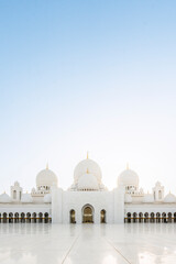 The majestic Sheikh Zayed Grand Mosque in Abu Dhabi, United Arab Emirates