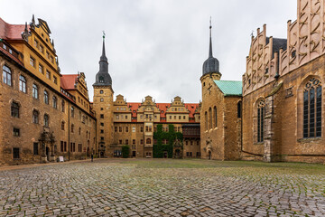 View of Merseburg Castle in Germany.