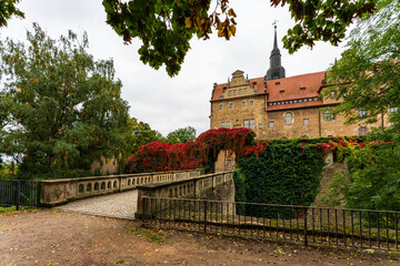 View of Merseburg Castle in Germany.