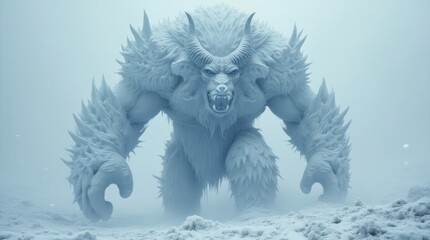 Majestic Yeti in a Blizzard.