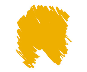 Abstract golden brush stroke on black background