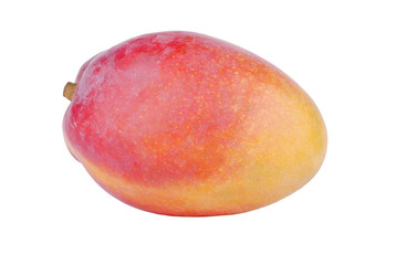 Ripe mango isolated on a white background.