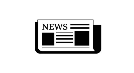 Newspaper icon with headline and articles