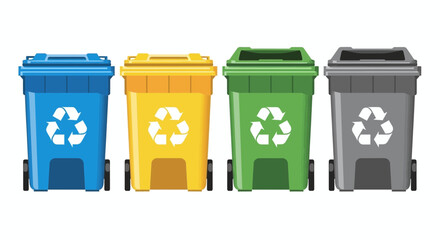 recycle bin in the park