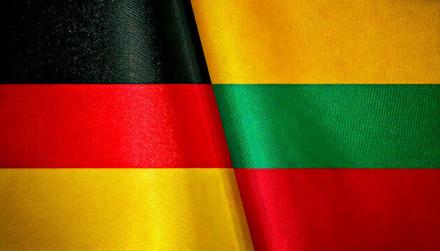 ドイツの国旗とリトアニアの国旗(Germany Flag & Lithuania flag.)
