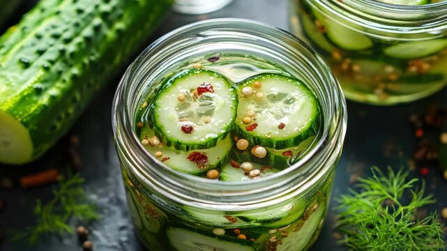 Pickle Jar on Table