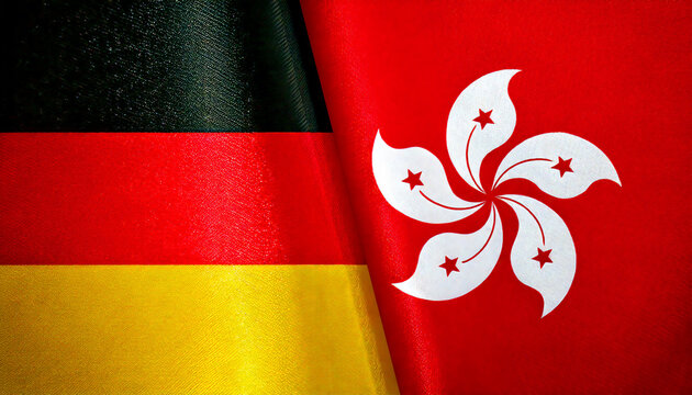 ドイツの国旗と香港の旗(Germany Flag & Hong Kong flag.)
