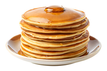 plate of pancake isolated on transparent background image