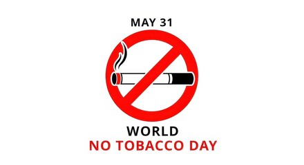 World No Tobacco Day Sign. Ai generation
