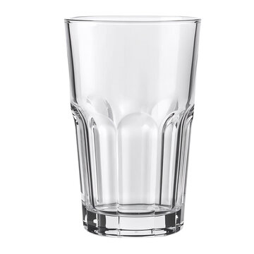 Sliced Drinking Glass Centered on White Background &ndash; High-Resolution Studio Lighting Product Photo for E-Commerce and Mockup Design