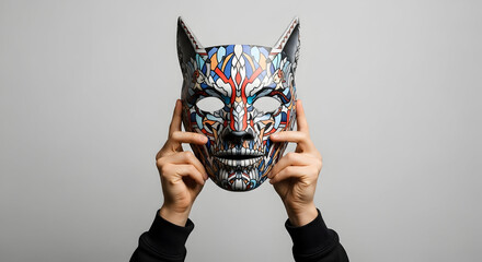 Colorful Wolf Mask