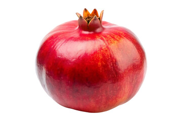ripe pomegranate image isolated on transparent background