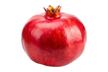 ripe pomegranate image isolated on transparent background