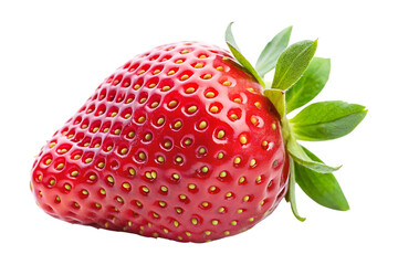 ripe strawberry image isolated on transparent