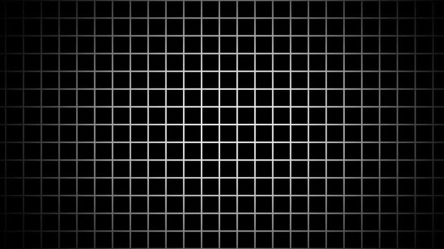 abstract geometric black and white grid background motion animation.