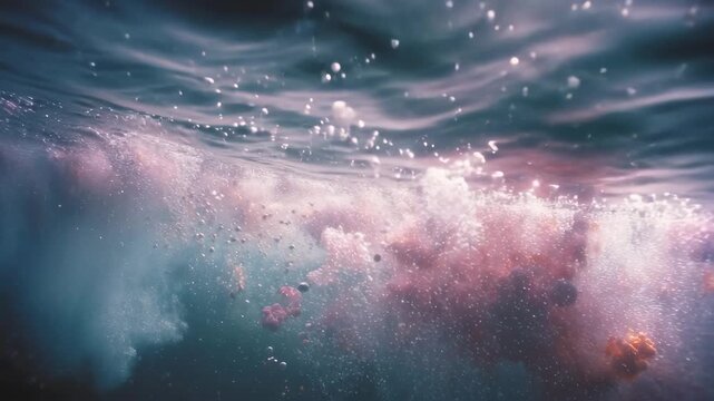 water in the night, ripples in water, sea water and waves, ripples, blue