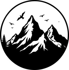 Obraz premium Majestic Mountain Reflections