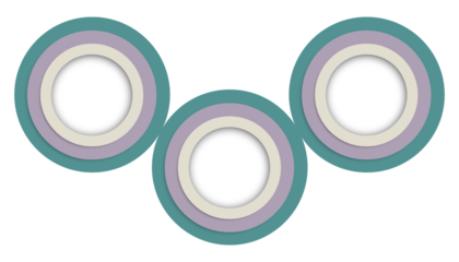 Abstract concentric circles in pastel colors background