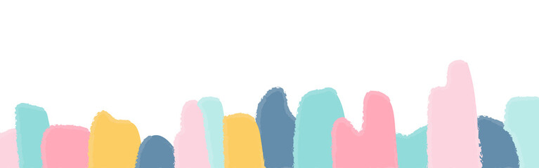 Abstract mountain range with pastel colors simple illustration